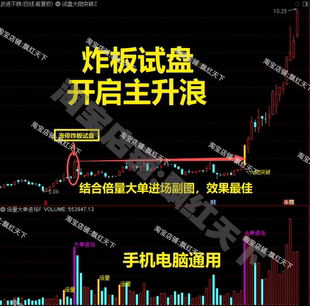 试盘大阳擒妖术一旦突破炸板试盘高点主升浪开启（1主＋1选股器）