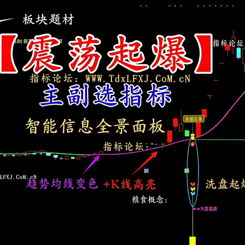 通达信“震荡起爆”形态决策信号 洗盘擒牛 捕捉主力洗盘结束信号