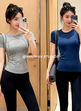 推荐~0件和无数件NANHSAN 短款Swlft Race运动速干瑜伽短袖T恤女