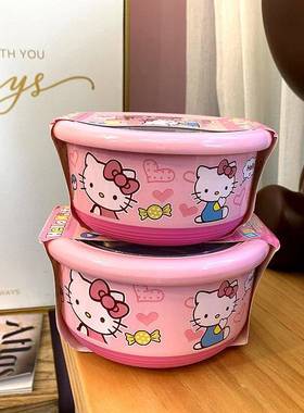 卡通密不锈钢鲜饭31321盒韩式大容量便当盒可爱男女烫学生封防汤