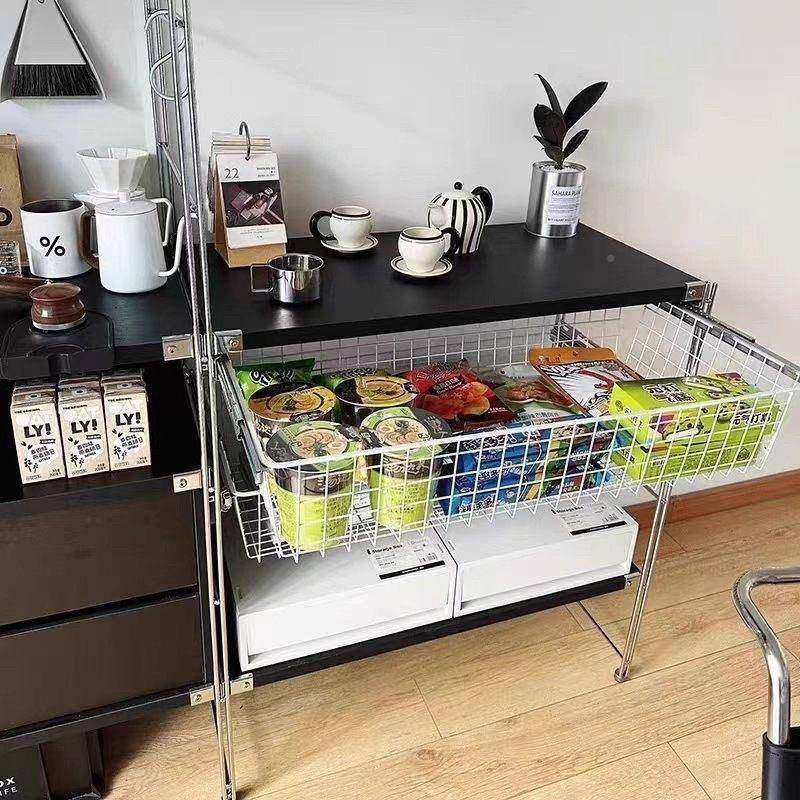 拉篮式衣纳架置物多层移（动架落地储物架家用厨房零食收推日车篮,收纳整理,挂篮,淘宝优惠券,粉丝福利购,淘宝优惠卷