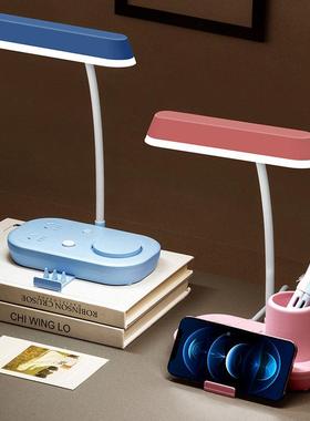 台灯卧室床头LED护眼灯小夜充48277灯灯智能插座无线电卧床头灯带