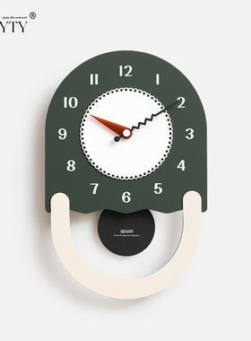 TEBOYTY免打孔时钟表挂钟客厅家用时尚现代简约大气网红个性创意