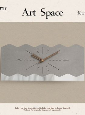 TEBO免打孔网红钟表2026新款客厅家居挂钟艺术轻奢创意时钟挂墙