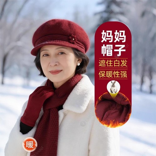 【官方正品】冬季防风保暖针织帽