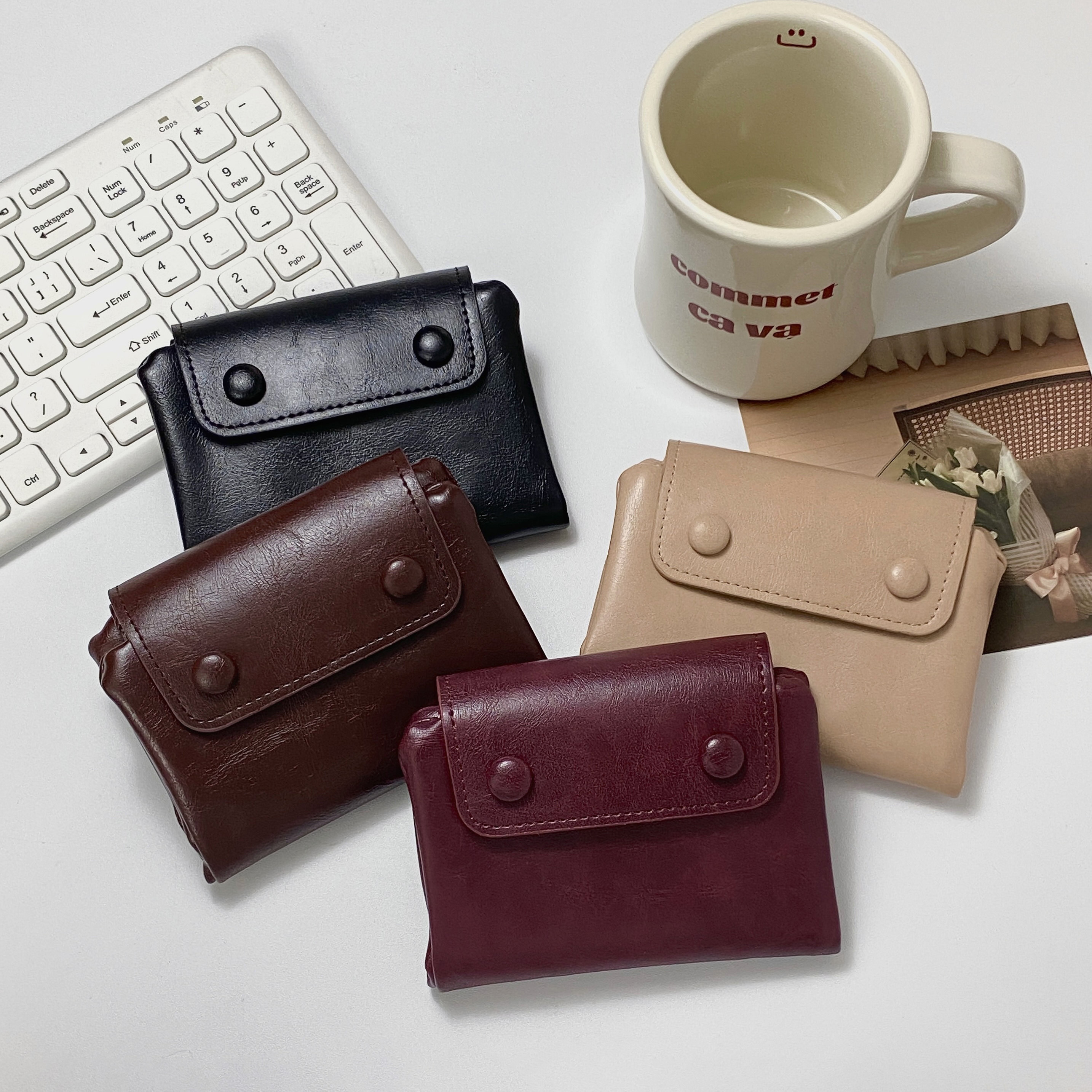 韩系ins翻盖复古软皮小钱包卡包学生零钱包多功能女士钱夹大容量~,箱包皮具/热销女包/男包,钱包,淘宝优惠券,粉丝福利购,淘宝优惠卷