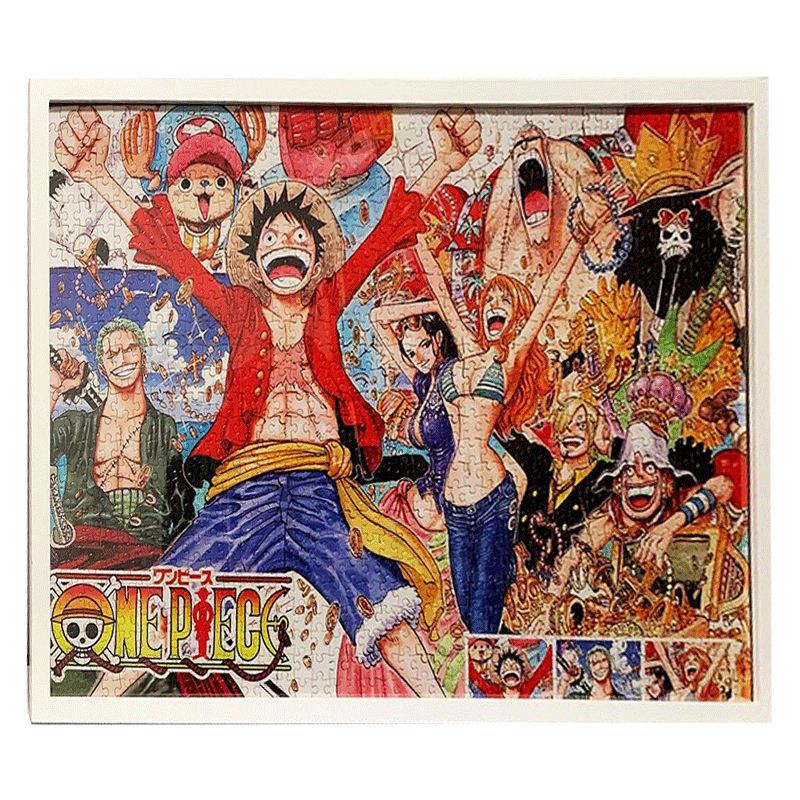 OF9D拼图50x70 75相框1000片框架2000片装裱实木黑色画框全开挂墙