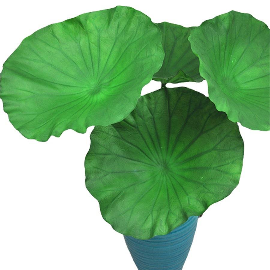 仿真花荷叶 30厘米PU荷叶拍照道具花墙婚庆家居摄影摆件装饰