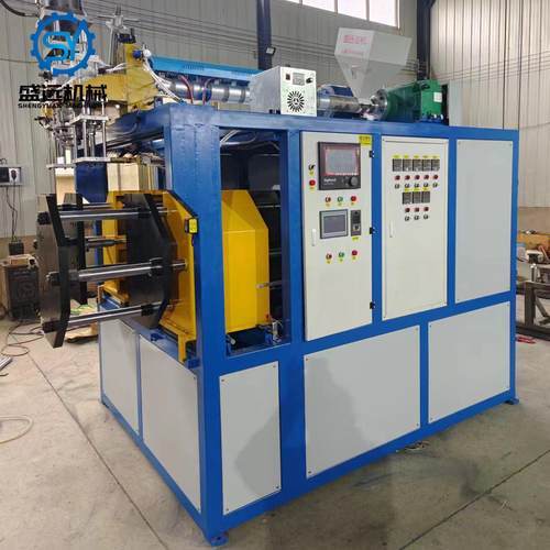 自动吹塑机盛远塑料机械80一出二带壁厚中空塑料成型吹瓶机吹塑机