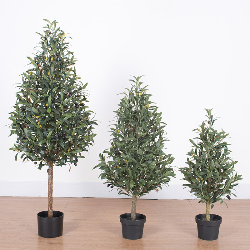橄榄树人造橄榄枝室内装饰假绿植