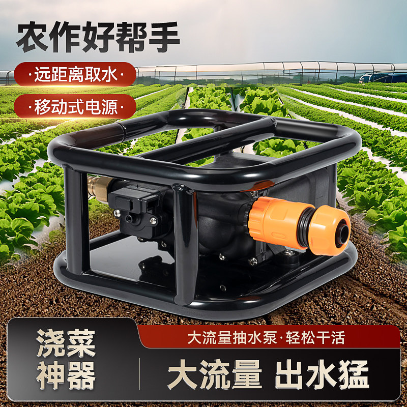 浇菜神器浇水机充电式抽水泵浇水农用浇地户外淋菜农村菜地锂电池