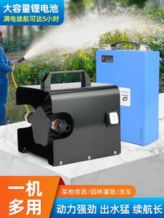 淋浇地抗旱浇地锂电池抽水泵 浇菜神器浇水机抽水机农用灌溉充电式