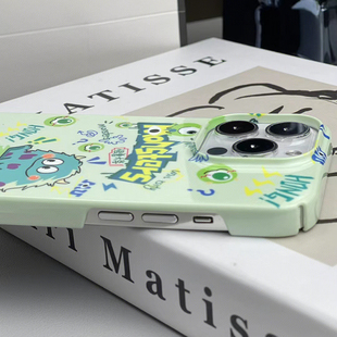 原创小怪兽适用苹果13手机壳全包iphone17promax小众15pro新款菲林壳14高级感16promax创意个性17p情侣保护套