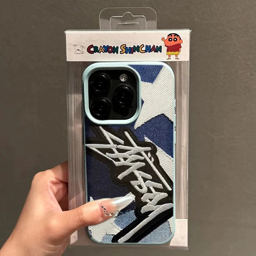 新款stussy潮牌滑板适用iPhone17promax手机壳16promax小众15时尚男款14牛仔高级13个性创意17全包防摔保护套