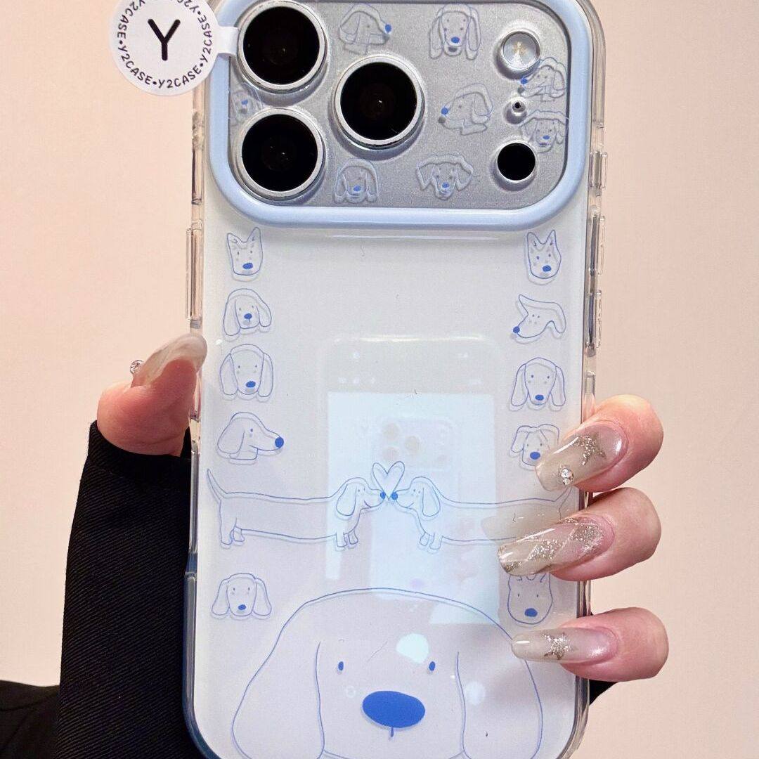 ins简约涂鸦线条爱心腊肠狗适用iPhone17Promax手机壳苹果16Promax新款15pro个性创意14可爱小众17卡通保护套,3C数码配件,手机保护套/壳,淘宝优惠券,粉丝福利购,淘宝优惠卷