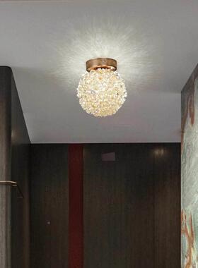 入户玄关道走灯水廊晶FKG灯现过代简约创意个性轻奢高感级吸顶灯