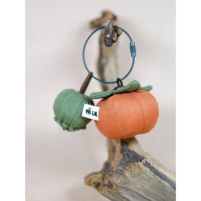 说手工布刺绣香包柿子莲蓬DI件Y材料包香囊挂载脖随身车挂HANDMAD