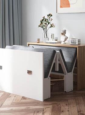 隐形床折叠床床书书柜桌式架一体小户型多功书能午休CD000003抽拉