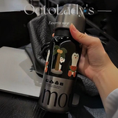 章鱼小姐 杯子大容量保温杯316L不锈钢女高颜值便携水杯生日礼物