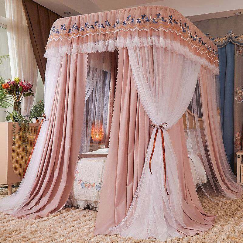 新轨款豪导蚊帐家用卧室滑动轨道帘公主床幔布帐ZHOUJIA-莎双层华,床上用品,蚊帐,淘宝优惠券,粉丝福利购,淘宝优惠卷