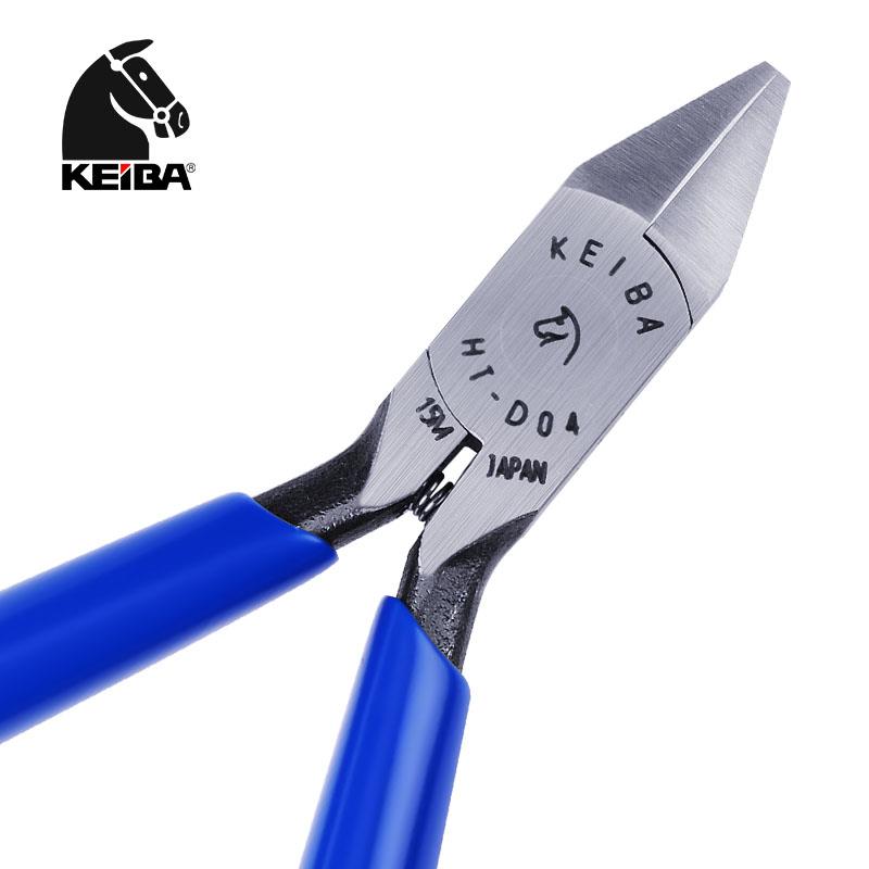 日本KEIBA马牌HT-D04进口微型电子斜嘴钳HN-D04薄形斜口钳4寸剪钳