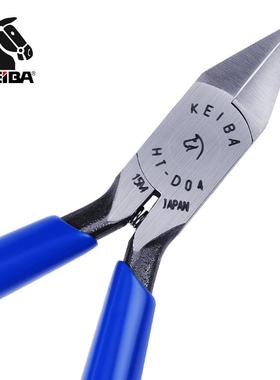 日本KEIBA马牌HT-D04进口微型电子斜嘴钳HN-D04薄形斜口钳4寸剪钳