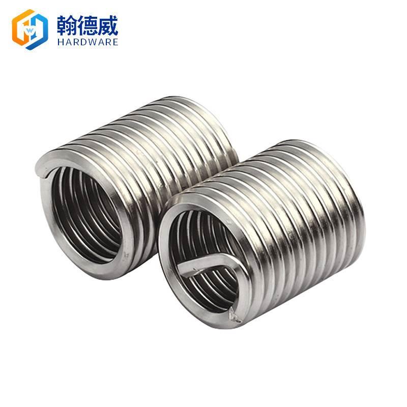 1D-3D 304不锈钢钢丝牙套螺纹套螺丝套弹簧套螺牙螺套4M6M8M12M16