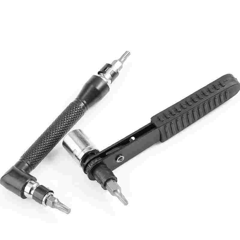 新款 2合1棘轮套筒批头手柄 迷你棘轮扳手螺丝刀小飞双向快速扳手