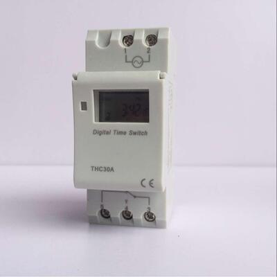 小型定时器THC30A YP30A导轨式时控开关定时开关 微电脑时控开i关