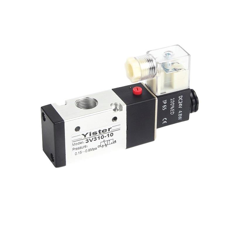 3V310-10-NC常闭型电磁阀3V310-08-NO常开型气动元件开关Yister