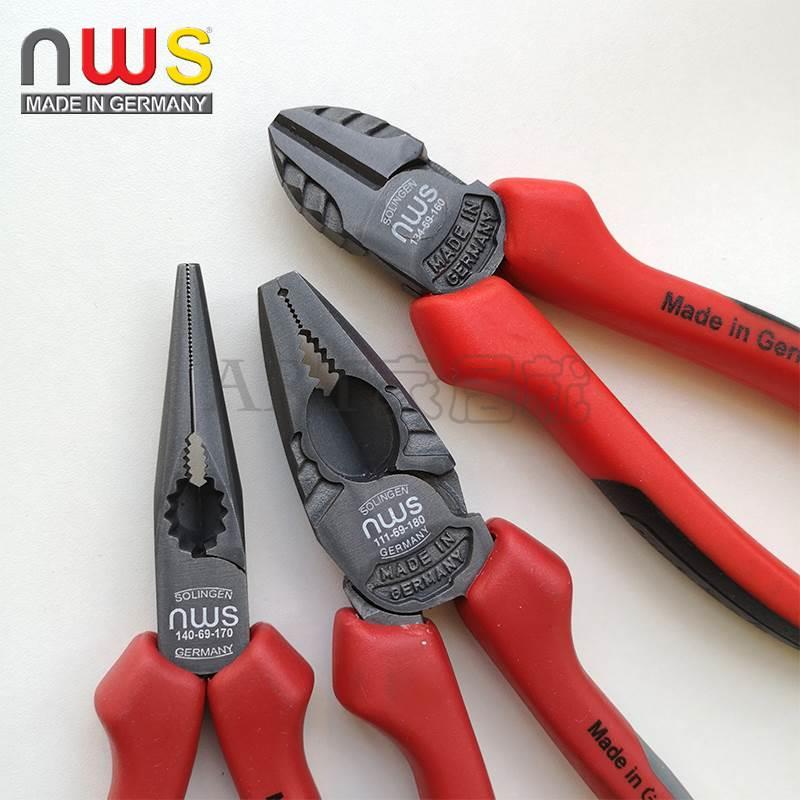 德国原装正品索林根NWS钢丝钳进口斜口钳老虎钳尖嘴钳绝缘电工钳