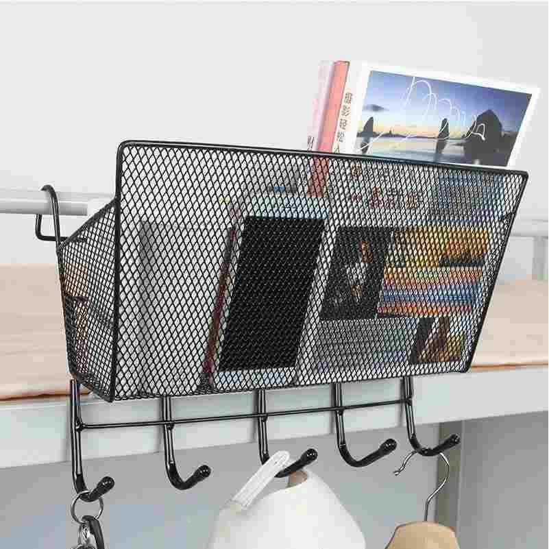 大学生宿舍神器上铺床边床头收纳置物架床头宿舍挂篮挂钩女寝室