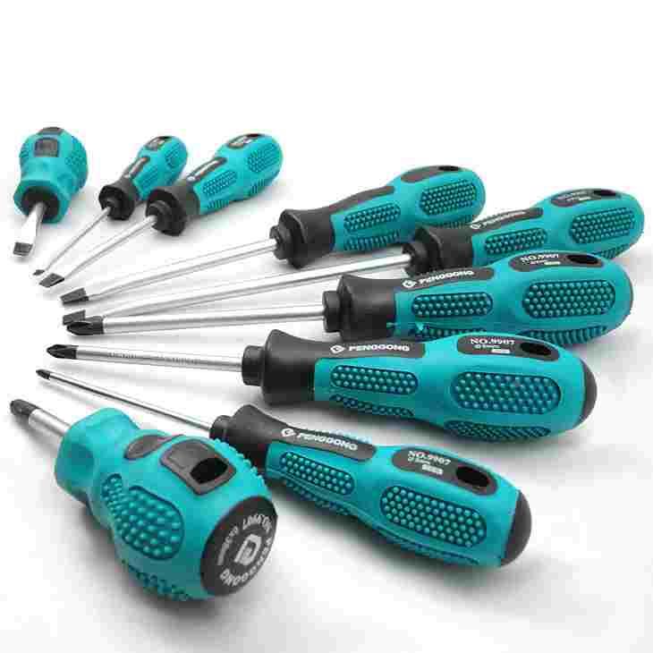 鹏工工具 3厘细杆 铬钒钢螺丝刀/起子/改锥 改刀 螺丝批 9907