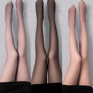 【特价清仓】黑丝袜光腿神器加绒女高级感黑丝透肤秋冬打底连裤袜