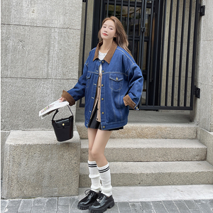 【现货】2023冬季新款90白鸭绒牛仔拼接羽绒服095-998-P275-K398图片