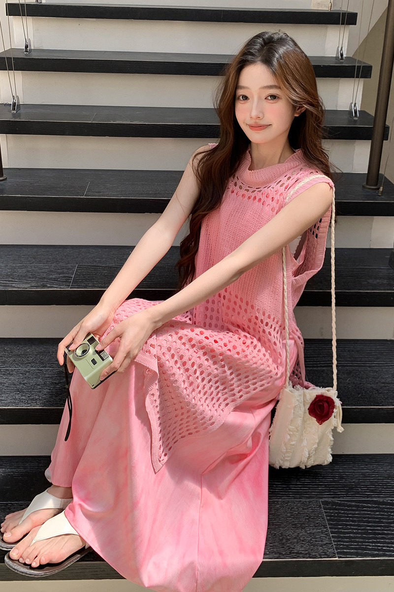 现货2025夏装新款镂空罩衫吊带裙套装两件套095-8179-P145-K218,女装套装/套裙,浙宝095(原288A)