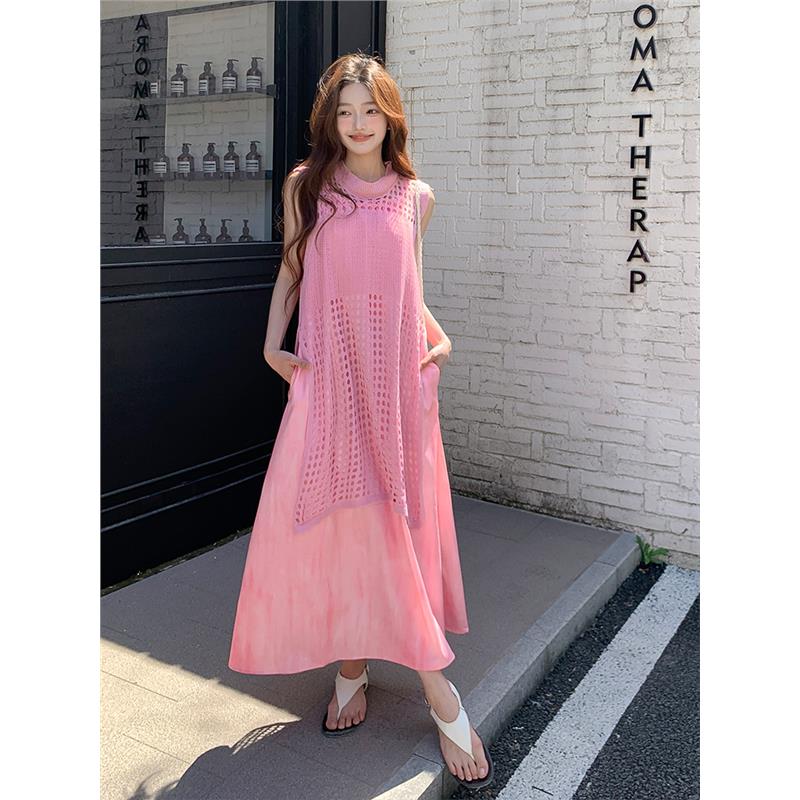 现货2025夏装新款镂空罩衫吊带裙套装两件套095-8179-P145-K218,女装套装/套裙,浙宝095(原288A)
