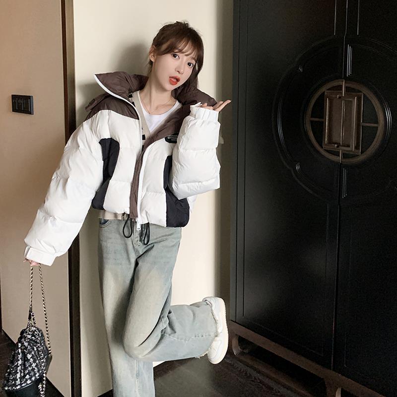 【现货】2024新款撞色拼接短款白鸭绒羽绒服095-932-P195-K298,女装羽绒服,浙宝095(原288A)