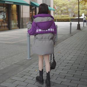 【已出货】2024新款撞色拼接工装白鸭绒羽绒服095-936-P245-K358图片