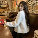 现货2024秋冬新款仿皮草短款皮毛一体毛绒外套095-9122-P135-K218，女装短外套，浙宝095(原288A)