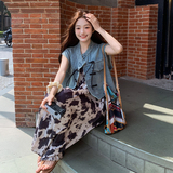 【已出货】2025夏装风牛仔马甲吊带裙套装095-8189-P155-K218，女装套装/套裙，浙宝095(原288A)