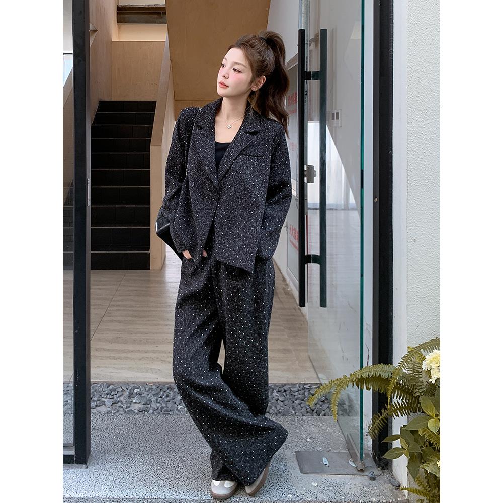 【9.23现货】2025秋装西装外套长裤两件套095-8279-P175-K258，女装职业装，浙宝095(原288A)