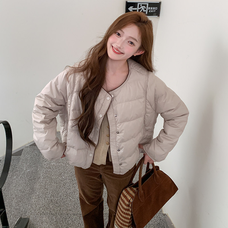 【现货】2025冬装新款短款圆领羽绒服095-8368-P175-K258,女装羽绒服,浙宝095(原288A)