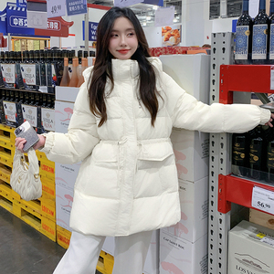 【现货主推】2024冬季连帽白鸭绒羽绒服面包服095-9187-P220-K338图片