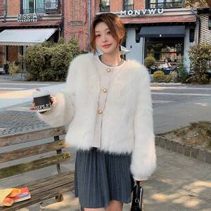 【现货】2024冬季仿皮草毛茸茸外套女皮毛一体095-9132-P190-K298图片