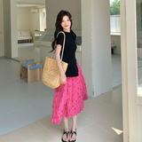 【现货】2025夏装新款设计感上衣半身裙两件套095-8211-P145-K218，女装套装/套裙，浙宝095(原288A)