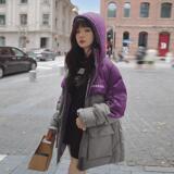 【已出货】2024新款撞色拼接工装白鸭绒羽绒服095-936-P245-K358，女装羽绒服，浙宝095(原288A)