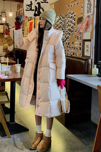 【现货】2024冬季中长款加厚过膝白鸭绒羽绒服095-9166-P255-K368图片