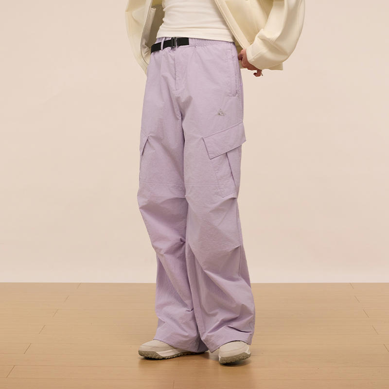 又见高山宽松廓形伞兵裤