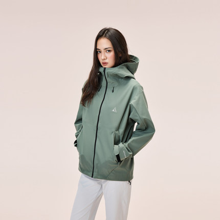 又见高山MetaMount AR线条结构感连帽防风防泼水加绒软壳外套
